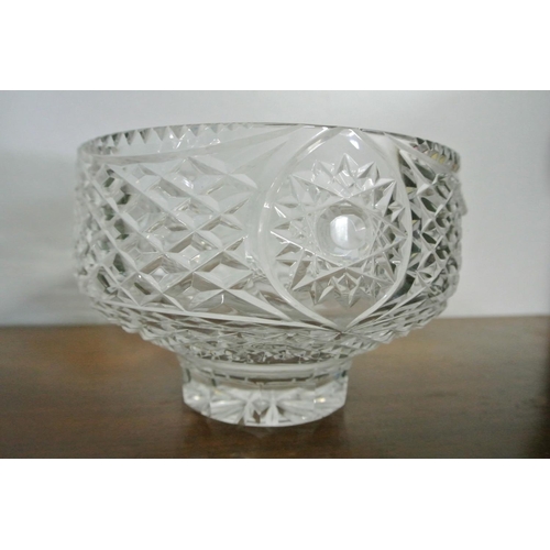 80 - A stunning Tyrone crystal footed bowl.