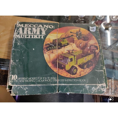 385 - A vintage Meccano Army Multikit in original box.