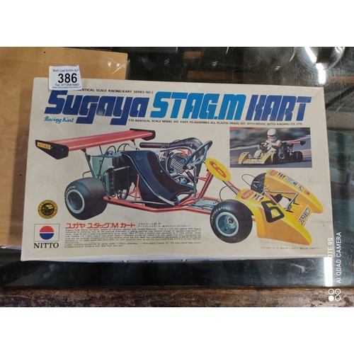 386 - A vintage boxed Nitto model kit, 'Sugaya Stag M Kart'.