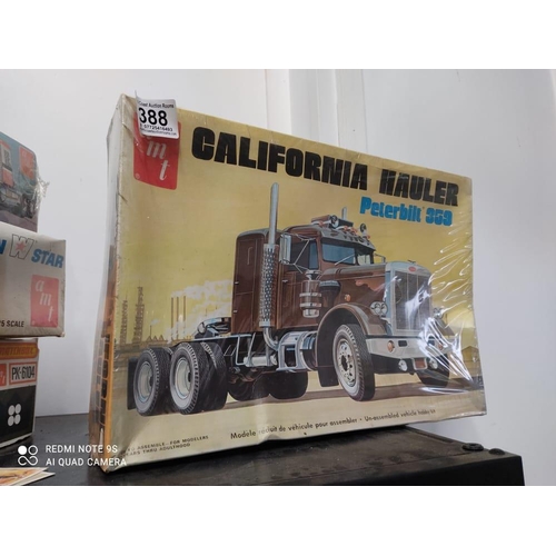 388 - A vintage boxed AMT model kit, 'California Hauler - Peterbilt 353'.