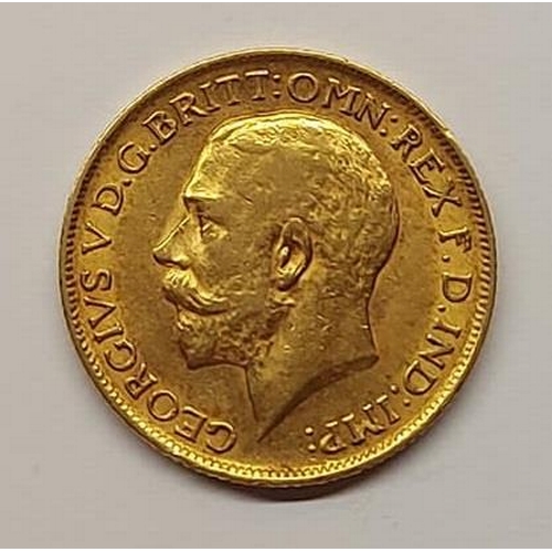 381B - A full King George Sovereign, dated 1911.