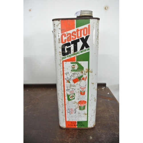 154 - A vintage Castrol GTX can.