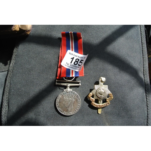 185 - Two war medals.