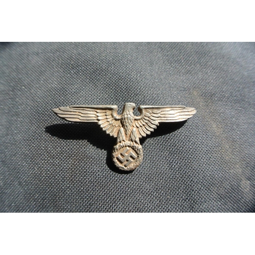 190 - A reproduction WW2 Era German officer cap badge.