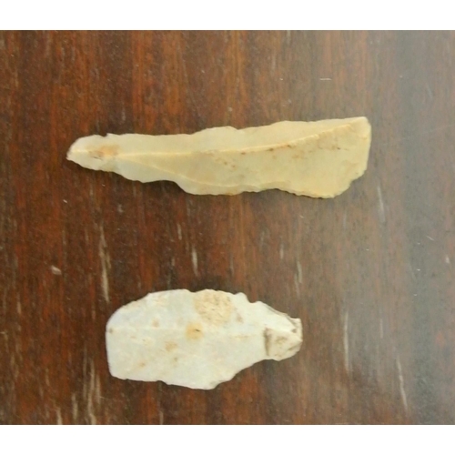 224 - Two ancient arrow heads from 3000-5000 BC.