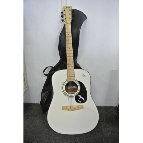 230 - A Marlin acoustic guitar 'ML - Seagull', made in Korea (missing strings).