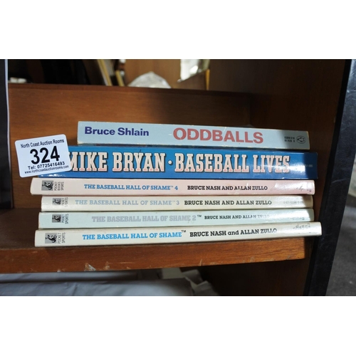 324 - A collection of Baseball interest books.