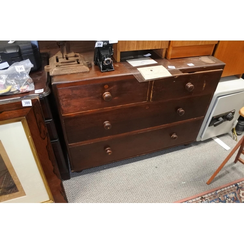 379 - A vintage / antique chest of four drawers.