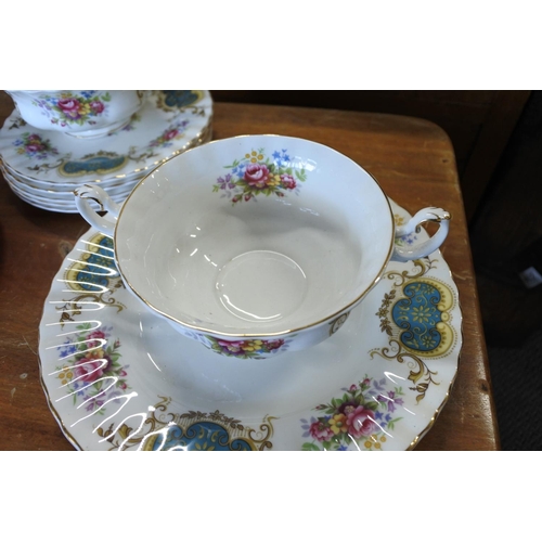 392 - A Royal Albert 'Berkely' part tea set.