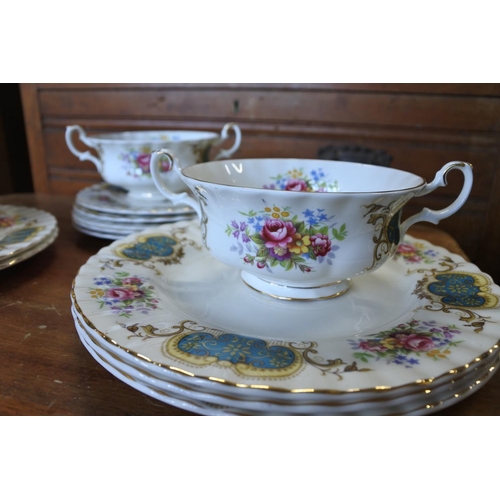 392 - A Royal Albert 'Berkely' part tea set.