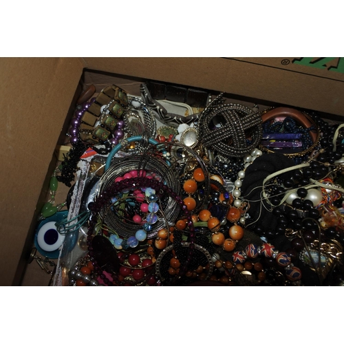 435 - A large collection of costume jewellery.