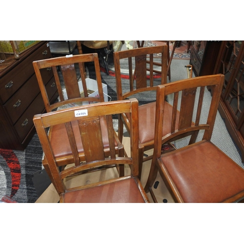 70 - A set of four retro chairs.