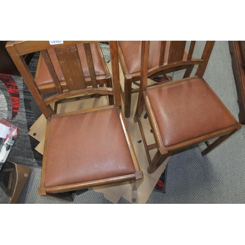 70 - A set of four retro chairs.