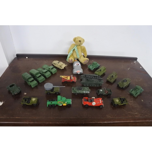 79 - A collection of toy cars to include markers such as 'Matchbox', 'Corgi', and more.