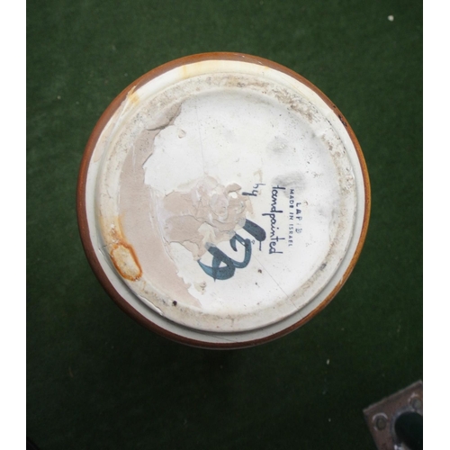 154 - A large hand painted jug produced by Lapid made in Israel.