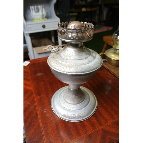 156 - Three vintage oil lamps.