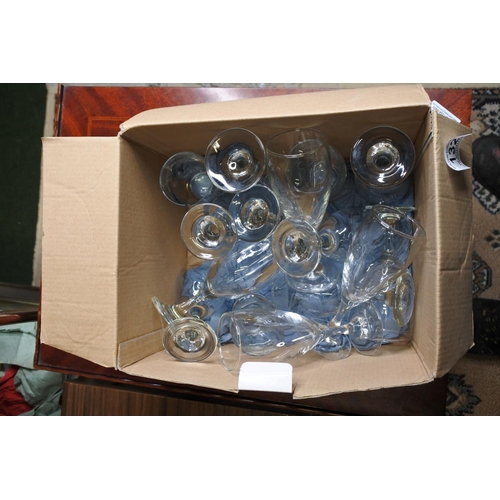 132 - An assortment of glasses.