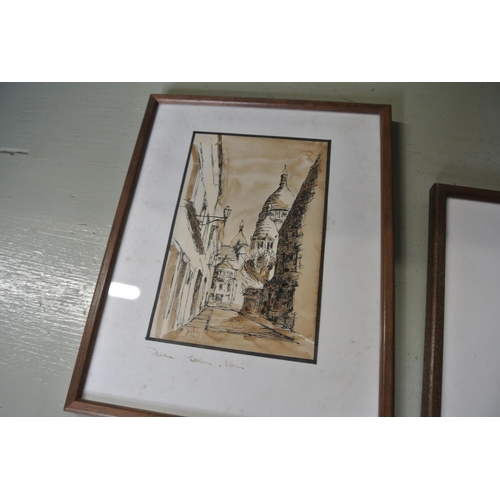 173 - Three framed artworks by artist French artist 'Julio'.