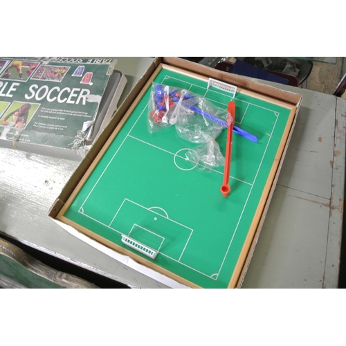 176 - A Waddingtons Table Soccer game (a/f), along with a Kitfix Hobby's Limited Magnetic soccer game.