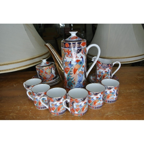 249 - A vintage Japanese tea / coffee service.