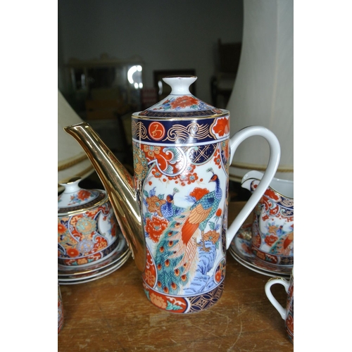 249 - A vintage Japanese tea / coffee service.