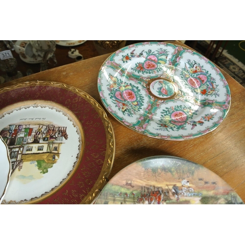 251 - An assortment of cabinet plates to include makers such as 'Royal Albert', 'Saltmann', 'Crown Devon',... 