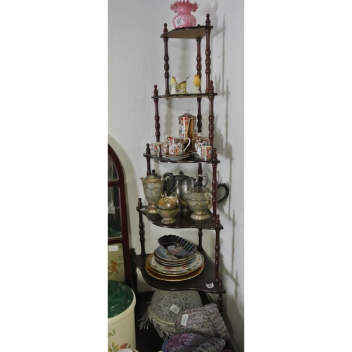 252 - A mahogany whatnot.