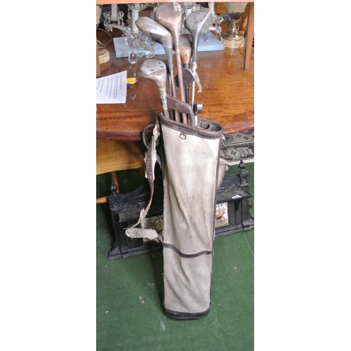 259 - A collection of gold clubs to include makers such as 'Super', 'Rustless', and more.