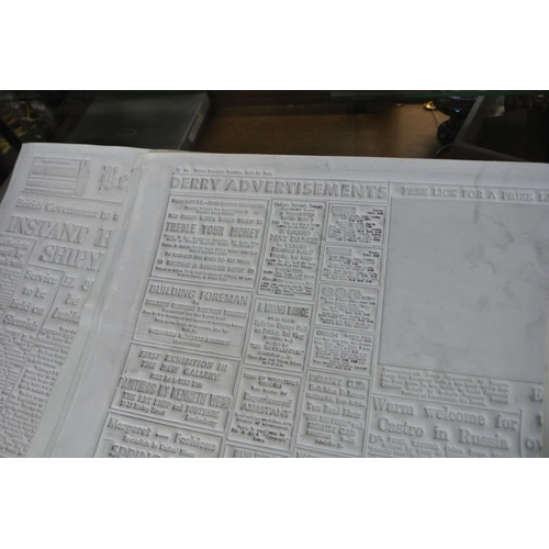 266 - An assortment of Belfast Telegraph printing sheets.