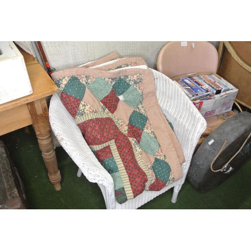 302 - A decorative patchwork quilt.