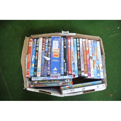 304 - An assortment of DvDs.
