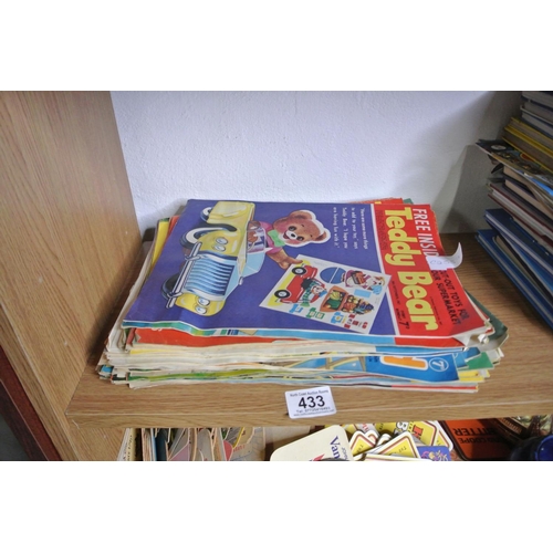 433 - An assortment of retro craft magazines, 'Teddy Bear', 'Playland', 'Once Upon a Time', and more.