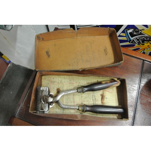 500 - A pair of Warwick clippers in original card box.