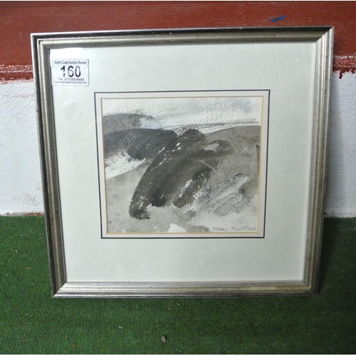 160 - Two framed paintings signed by artist 'Drane Fleetwood'. Along with an art piece tilted 'Silent Wind... 