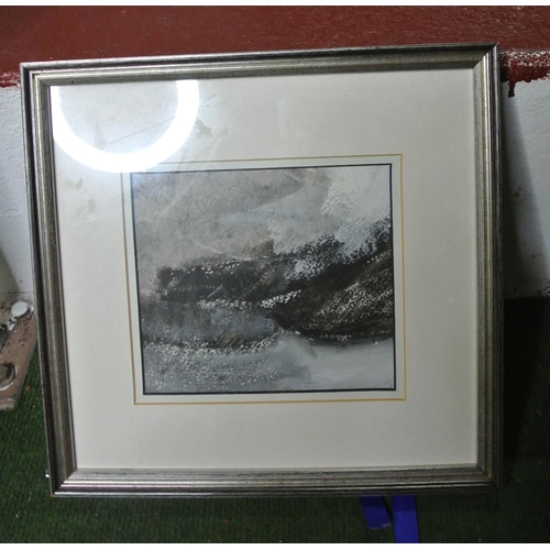 160 - Two framed paintings signed by artist 'Drane Fleetwood'. Along with an art piece tilted 'Silent Wind... 