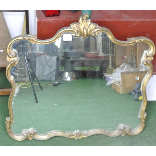 163 - A gilt frame style mirror produced by 'Reflect Well' England.