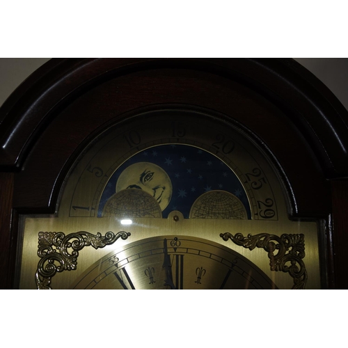 A Grandfather clock by Richard Broad Bodmin Cornwall.