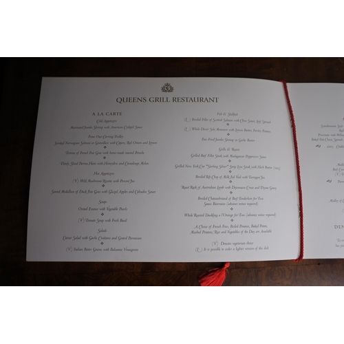 171 - An Anniversary ship menu from the Queen Elizabeth 2 - 2007.