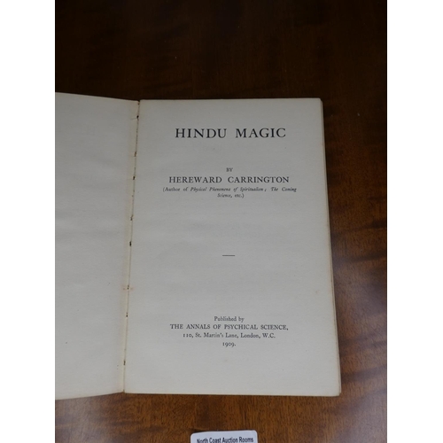 235 - A scarce copy of 'Hindu Magic', by Hereward Carrington.