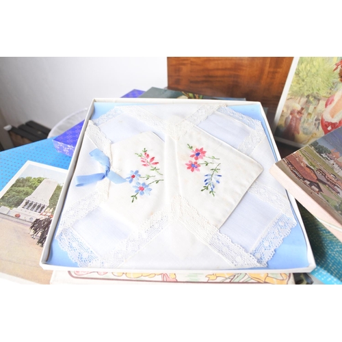 66 - A large collection of vintage hankerchiefs