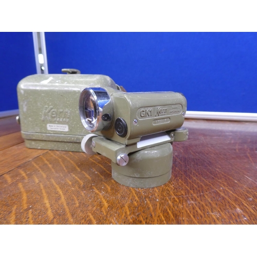 49 - A vintage surveyors automatic level tool, produced by Kern Aaru, model number GK1.