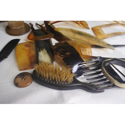 603 - An assortment of various items to include carved horn pieces & more.