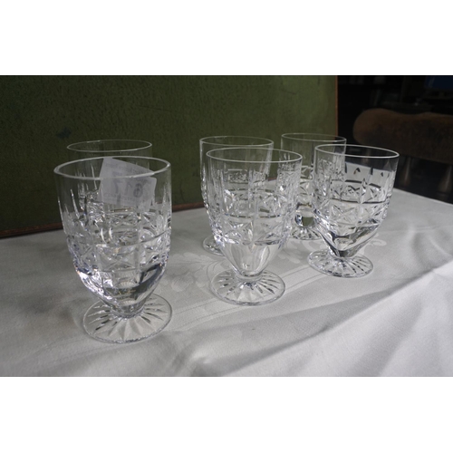 617 - A set of 6 Waterford Crystal glasses.