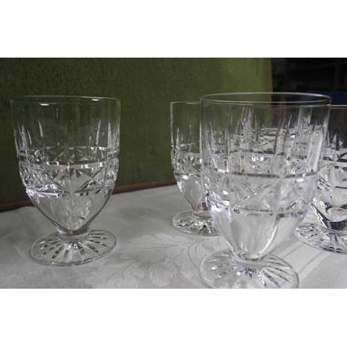 617 - A set of 6 Waterford Crystal glasses.