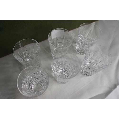 618 - A set of 6 Waterford Crystal glasses.