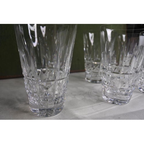 619 - A set of 6 Waterford Crystal glasses.