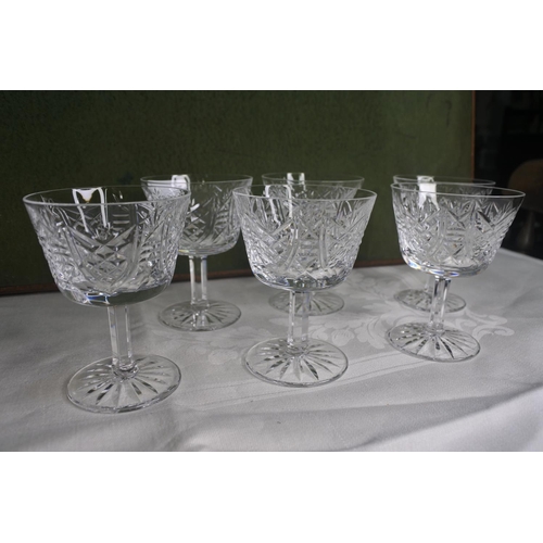 620 - A set of 6 Waterford Crystal glasses.