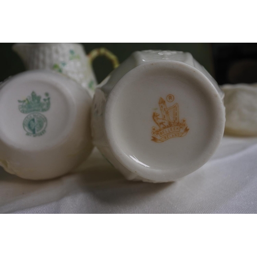 628 - An assortment of various ceramics to include Belleek & more.