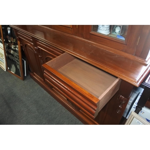 650 - A stunning antique style display cabinet/ sideboard.