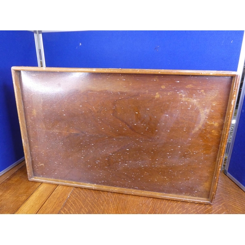 74 - A vintage wooden breakfast tray.